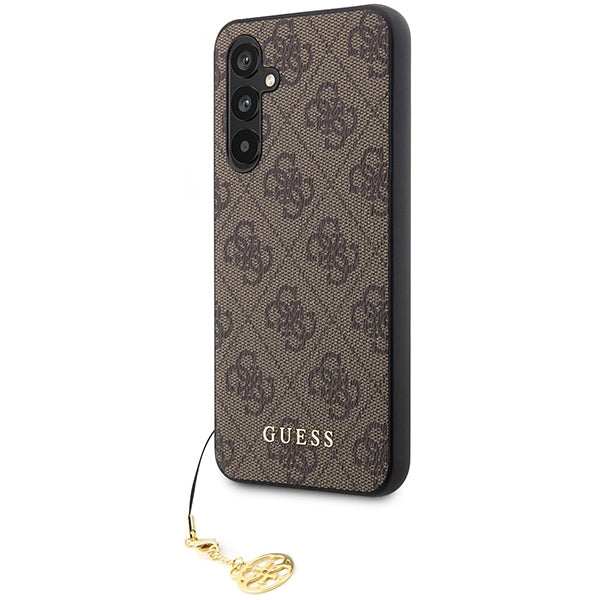 Guess Samsung Galaxy A54 5G - 4G Charms Collection Θήκη με Επένδυση Συνθετικού Δέρματος - Brown - GUHCSA54GF4GBR
