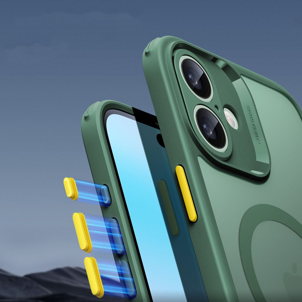 ESR iPhone 16 - Classic Pro Halolock - Σετ με 1 Αντιχαρακτικό Γυαλί Οθόνης και Θήκη MagSafe - Frosted Green