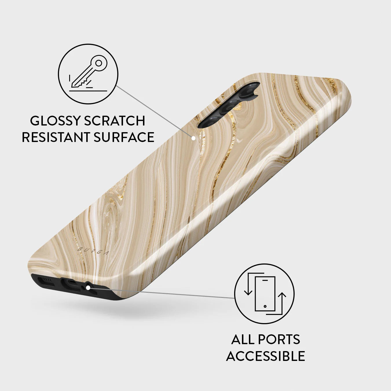 Burga Samsung Galaxy A15 4G / A15 5G Fashion Tough Σκληρή Θήκη - Full Glam