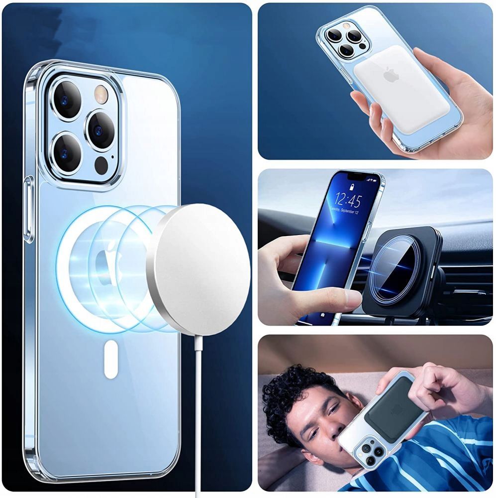 Tech - Protect iPhone SE 2022 / SE 2020 / 7 / 8 MagMat Matte Σκληρή Θήκη με Πλαίσιο Σιλικόνης και MagSafe - Clear