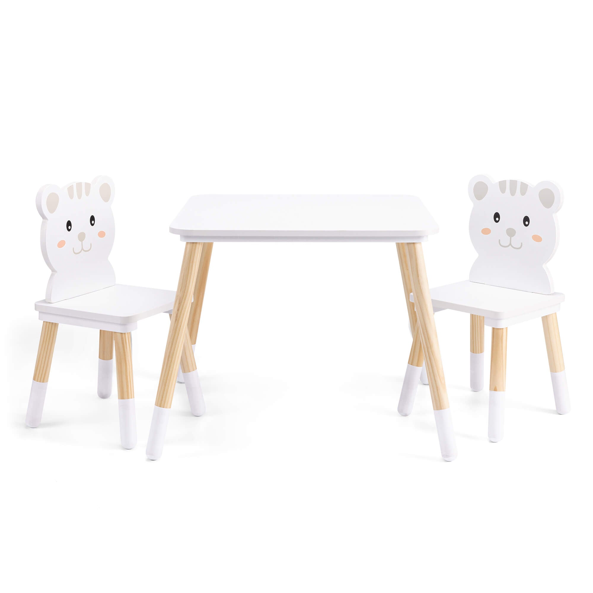 Navaris Σετ Παιδικού Καθίσματος - Design Cat - White / Light Brown - 55340.01