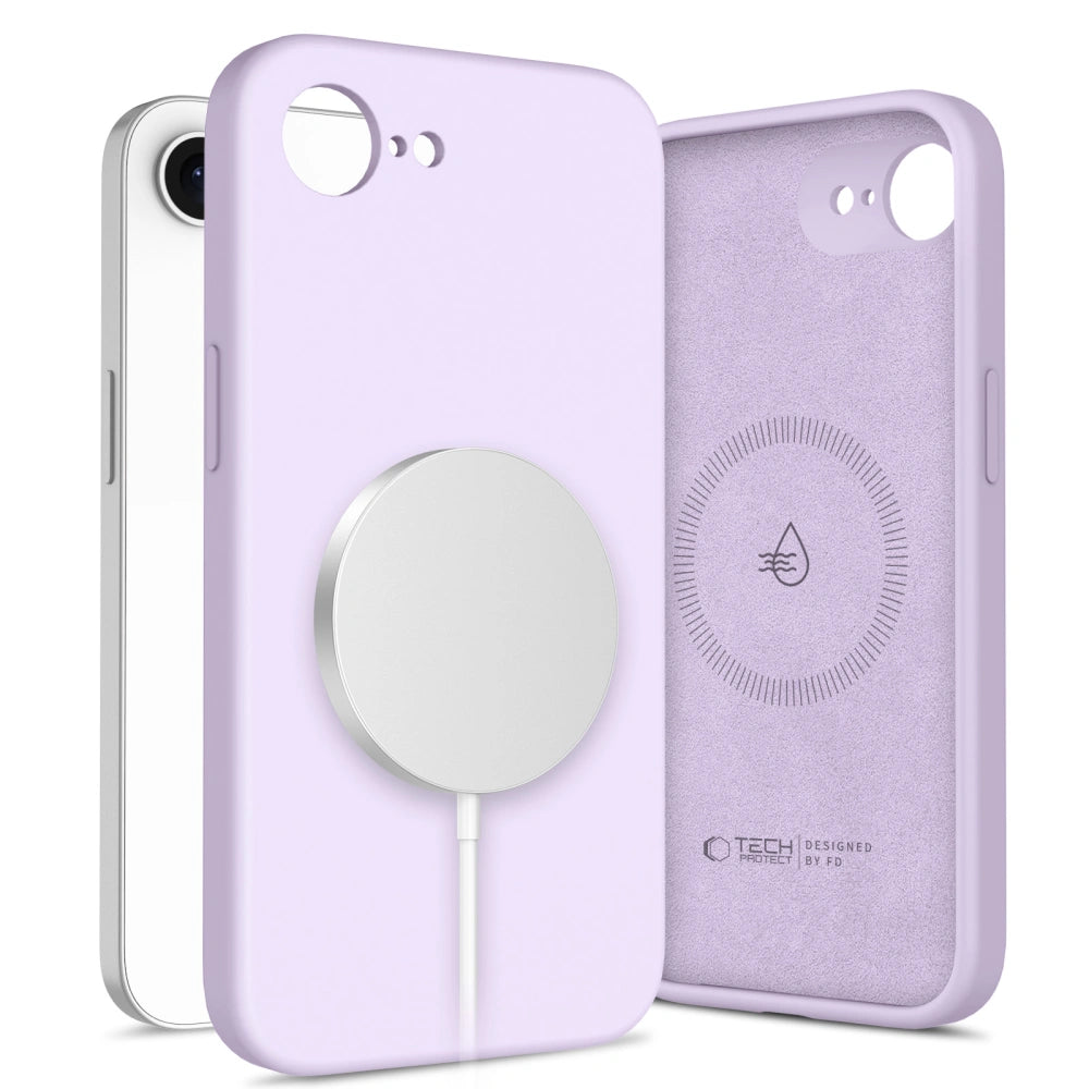 Tech-Protect iPhone 16e Liquid Silicone MagSafe Θήκη Σιλικόνης - Mauve