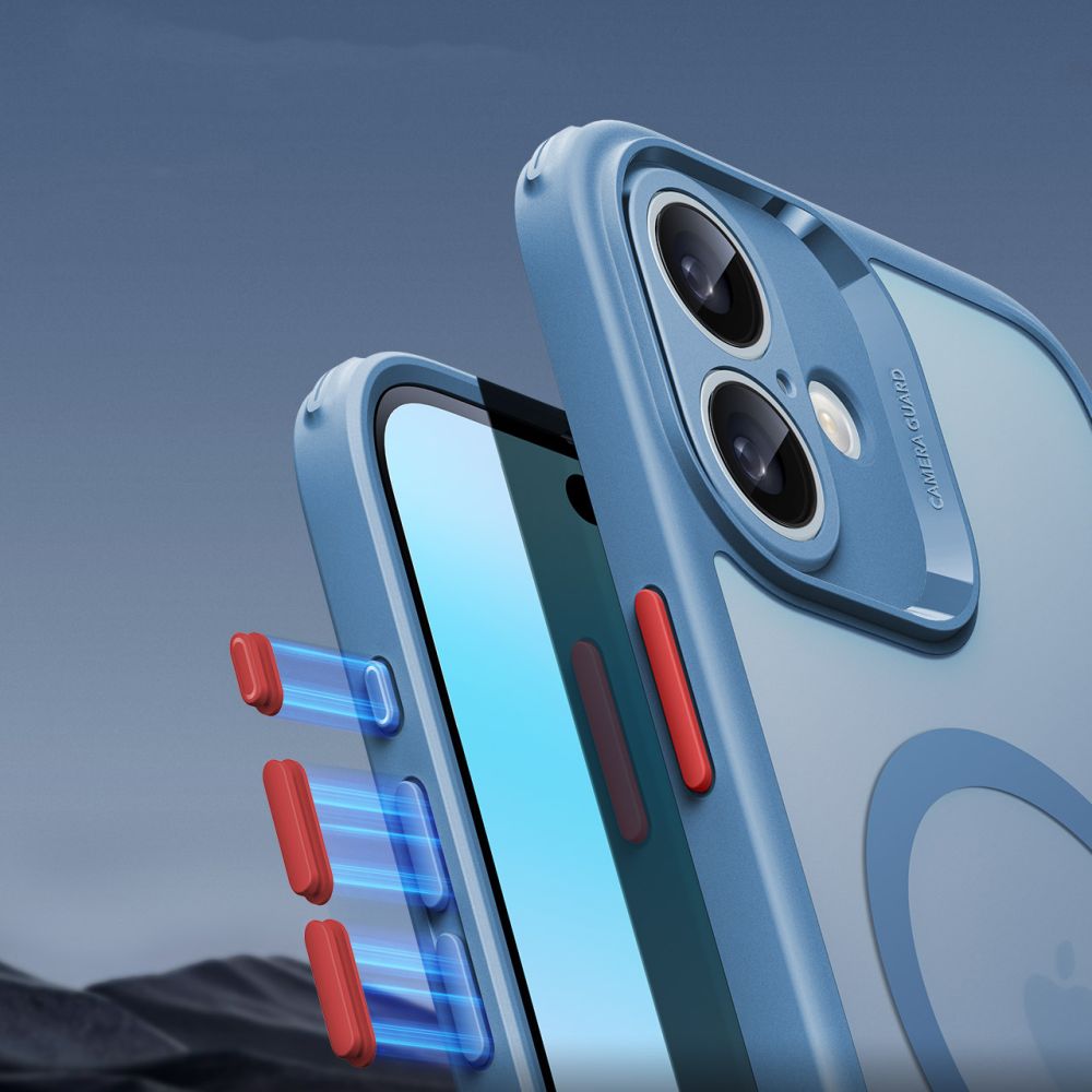 ESR iPhone 16 - Classic Pro Halolock - Σετ με 1 Αντιχαρακτικό Γυαλί Οθόνης και Θήκη MagSafe - Frosted Blue