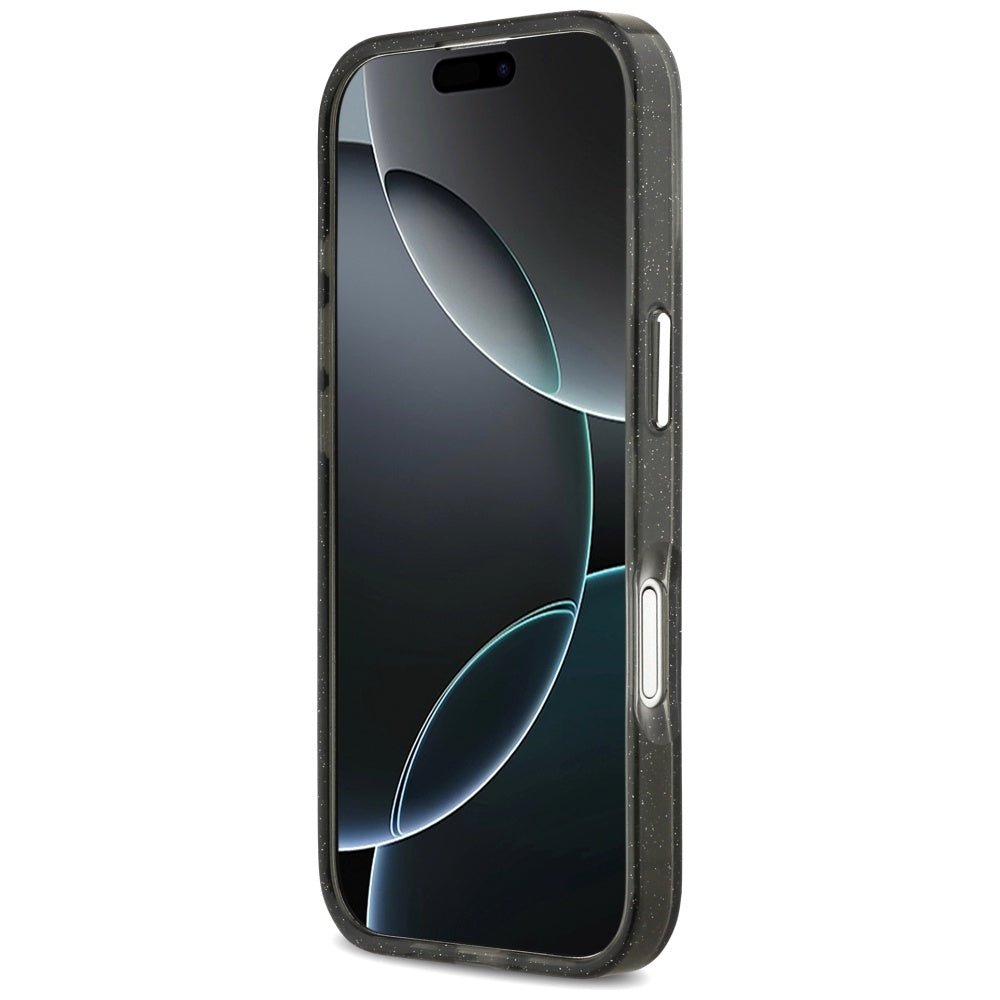 Karl Lagerfeld iPhone 17 - IML Glitter Karl and Choupette Heads Logo MagSafe - Σκληρή Θήκη με Πλαίσιο Σιλικόνης - Black - KLHMP17SHMKBKCHOK