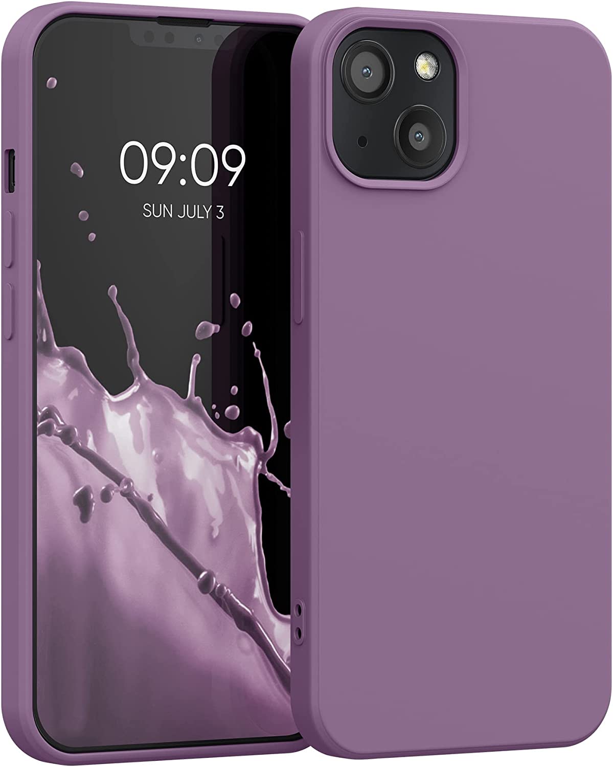 KW iPhone 13 Θήκη Σιλικόνης Rubberized TPU - Orchid Purple - 55948.235