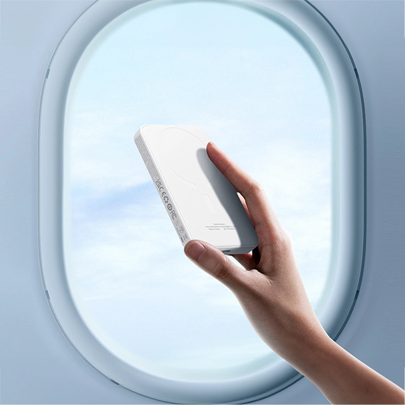 Baseus Magnetic Mini Ασύρματο MagSafe PowerBank 5000mAh 20W με Καλώδιο Type-C to Type-C - White - P10022107223-00