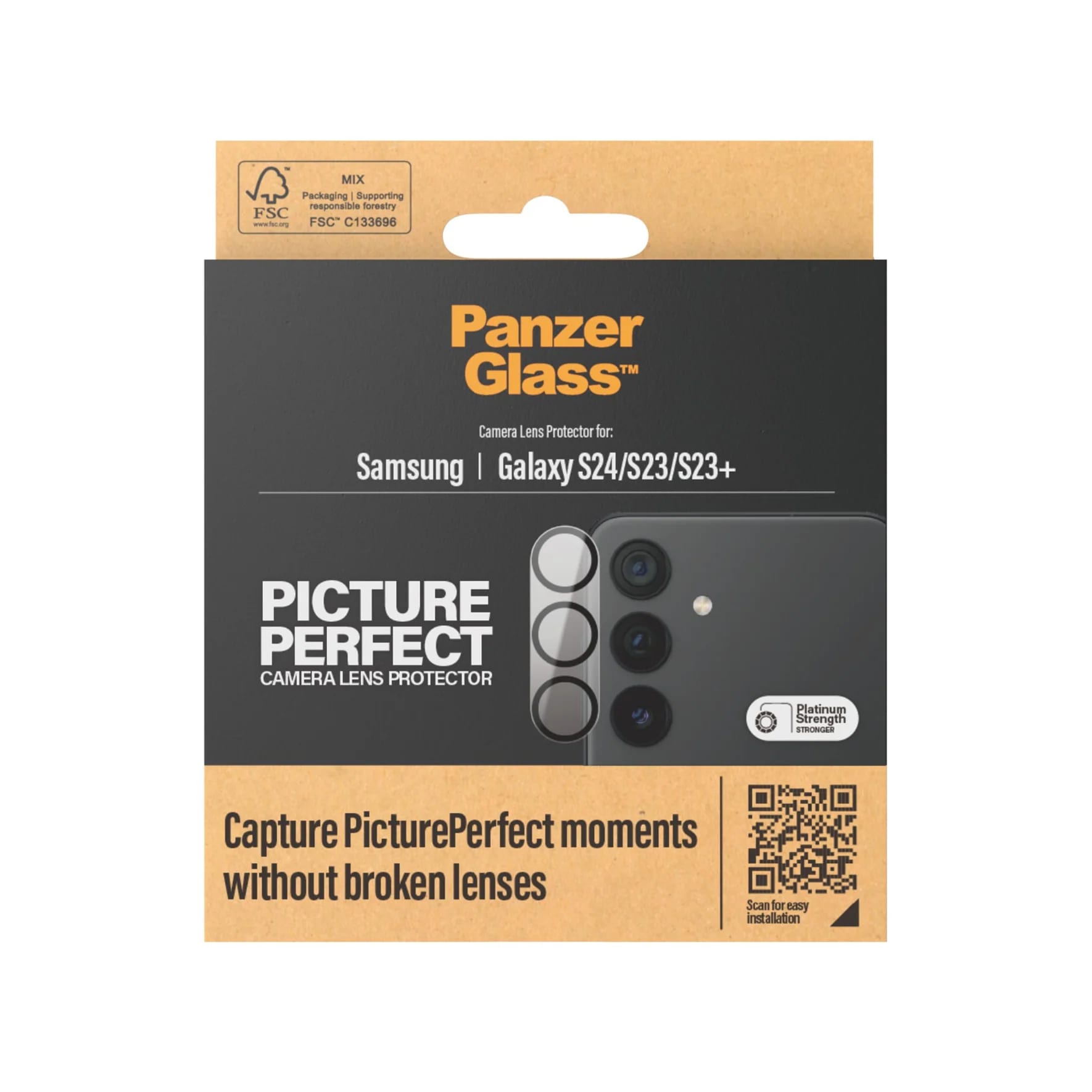 PanzerGlass Samsung Galaxy S24 / S23 / S23+ Picture Perfect Αντιχαρακτικό Γυαλί για την Κάμερα - Διάφανο - likebrands.gr