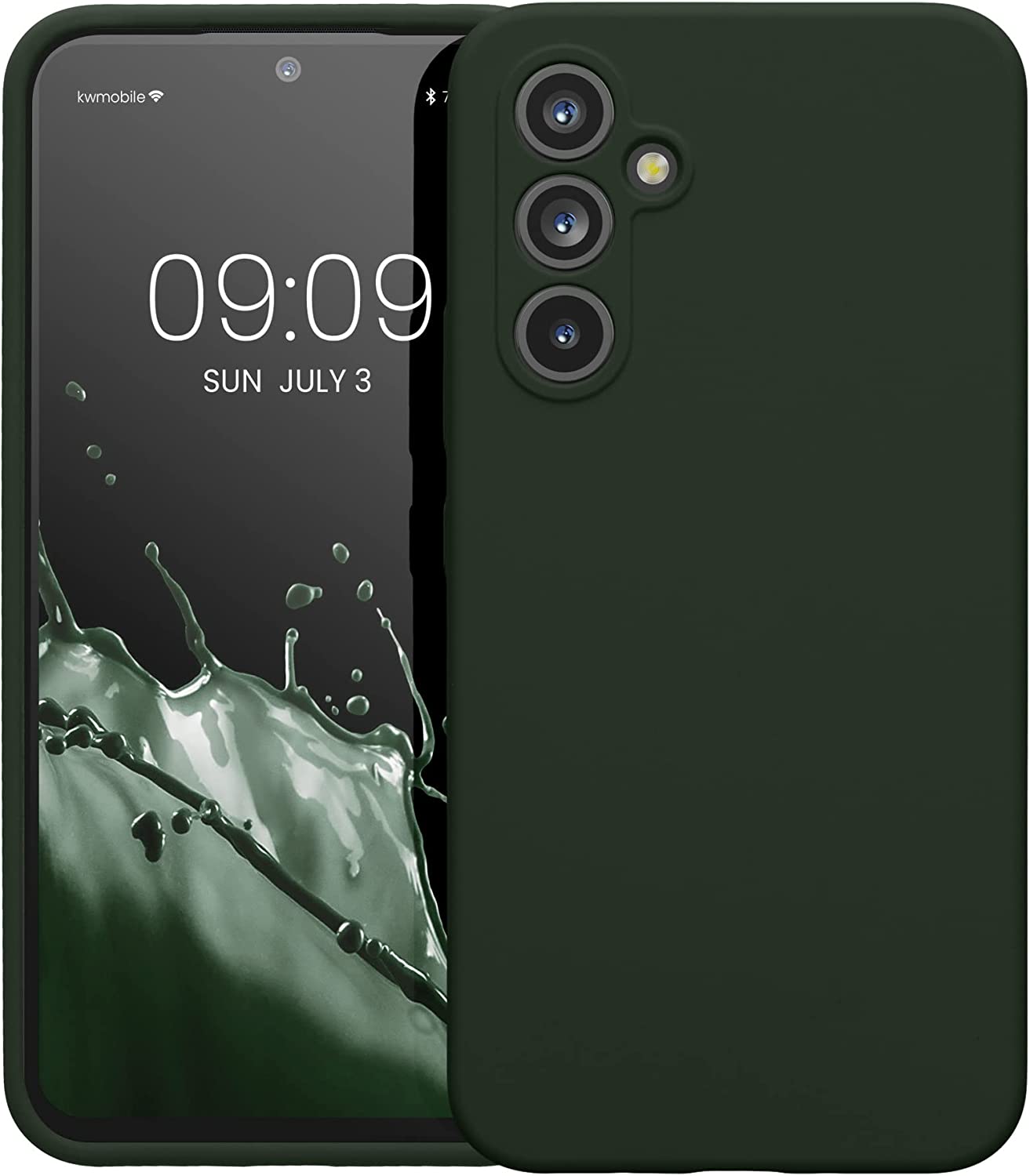 KW Samsung Galaxy A54 5G Θήκη Σιλικόνης Rubberized TPU - Dark Green Matte - 60795.118