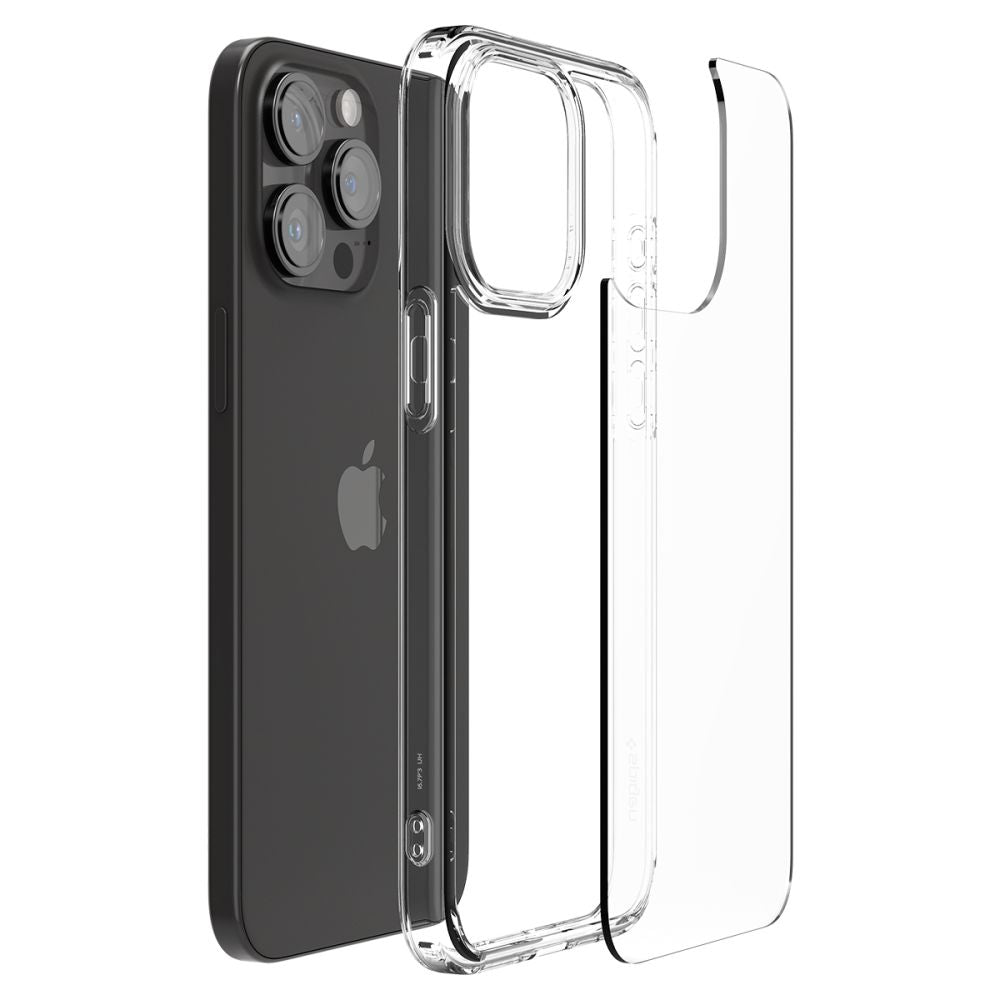 Spigen iPhone 15 Pro Max Ultra Hybrid Σκληρή Θήκη με Πλαίσιο Σιλικόνης - Crystal Clear