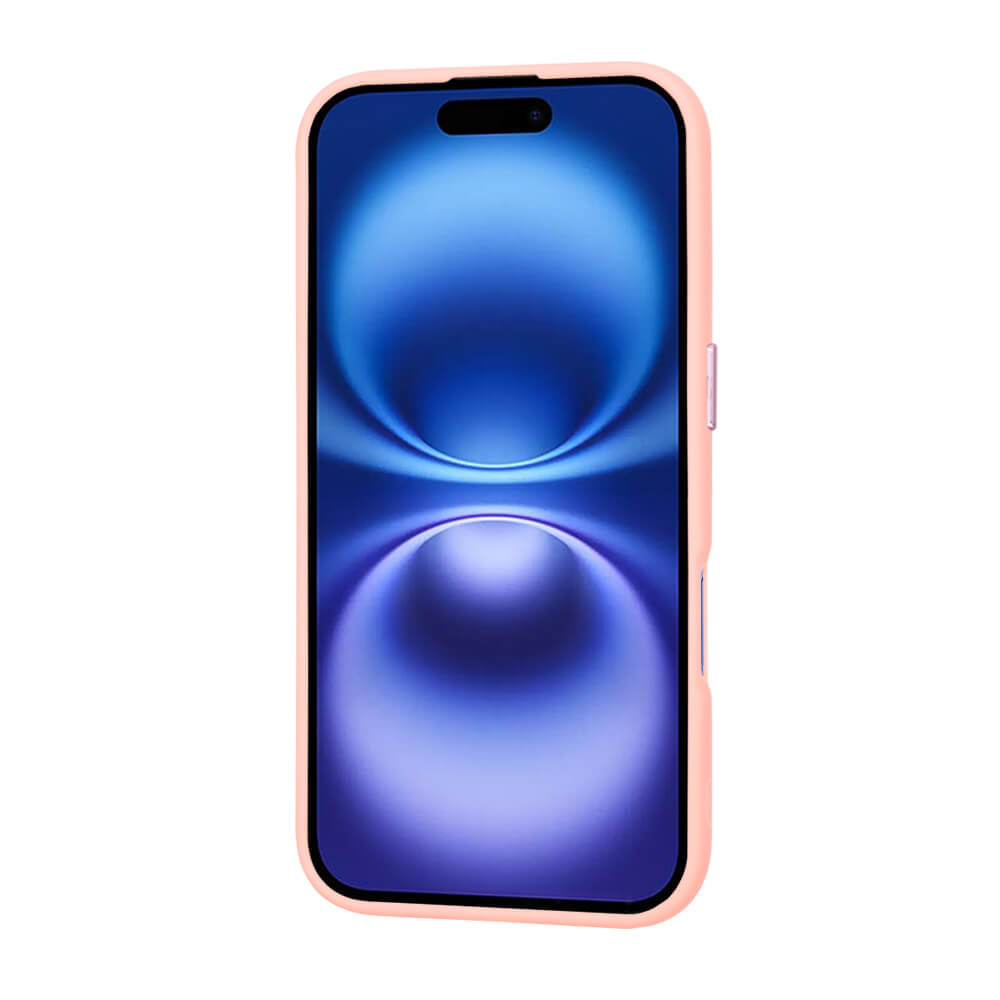 Techsuit iPhone 16 - HaloFrost Series MagSafe - Σκληρή Θήκη με Πλαίσιο Σιλικόνης - Pink