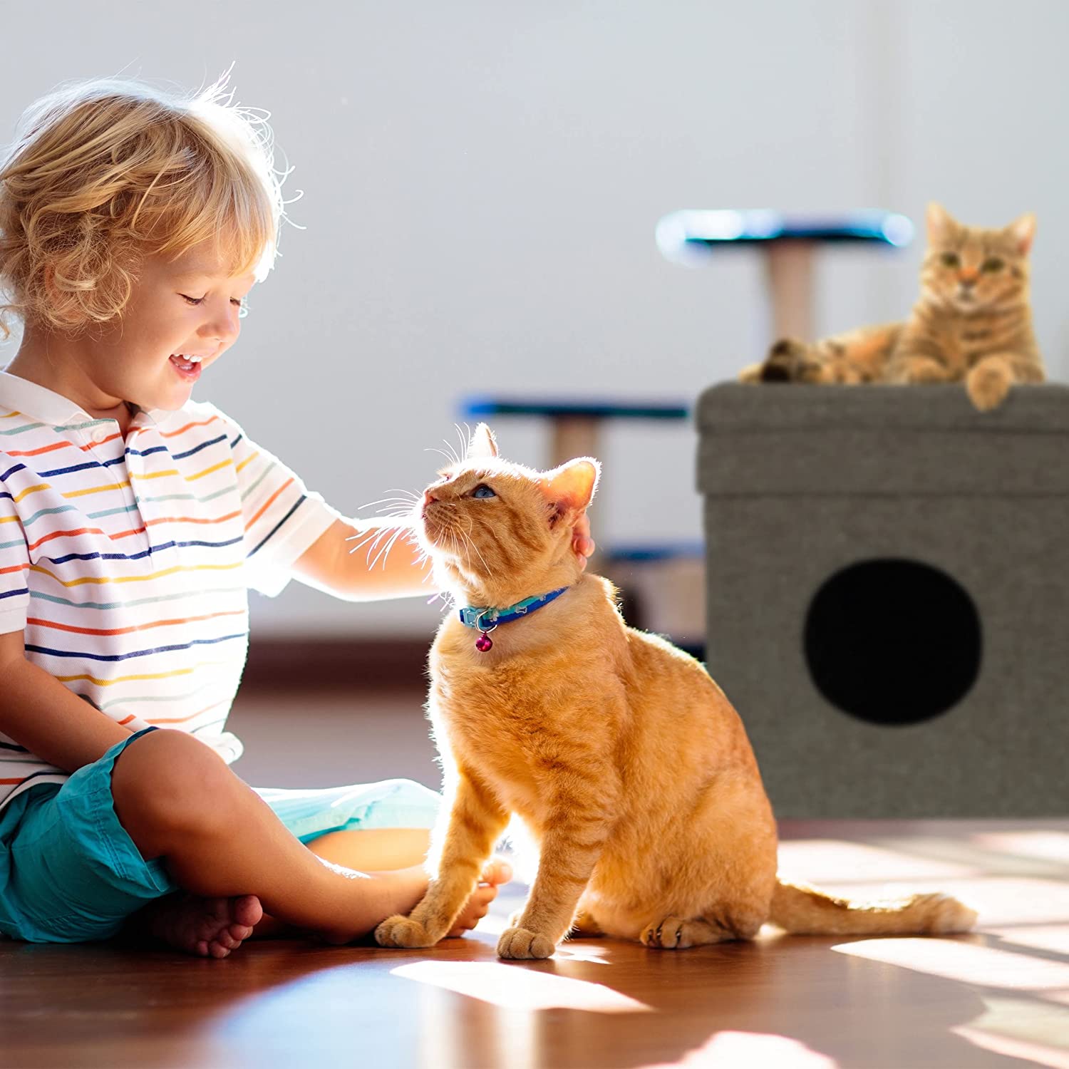 Relaxdays Κρησφύγετο / Σπηλιά για Γάτες και Μικρά Σκυλιά - 44 x 38 x 38 cm - Grey - 4052025385125