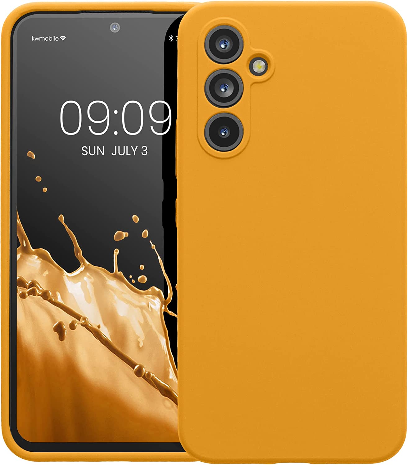 KW Samsung Galaxy A54 5G Θήκη Σιλικόνης Rubberized TPU - Mango - 60795.191