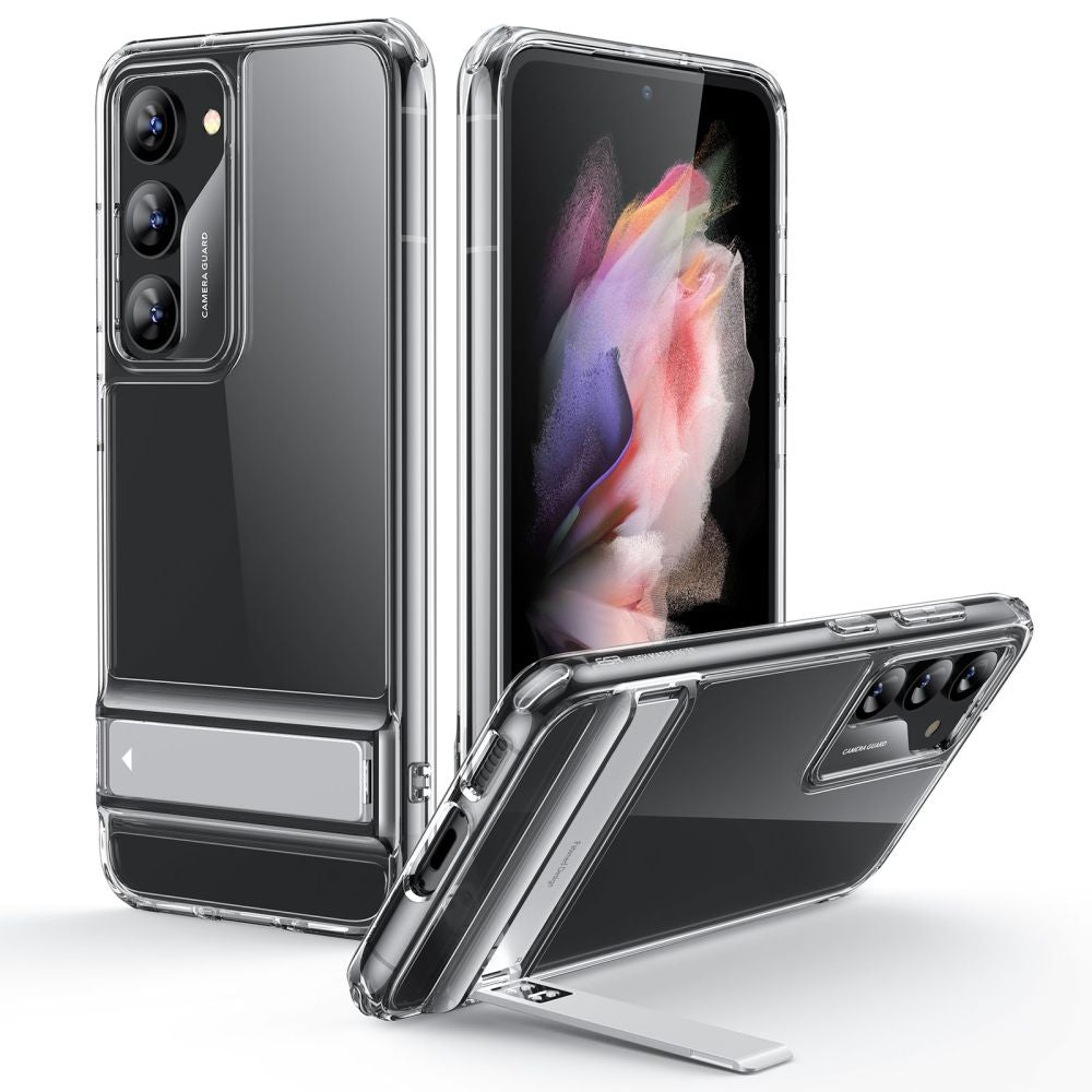 ESR Samsung Galaxy S23 Air Shield Boost Σκληρή Θήκη με Πλαίσιο Σιλικόνης και Stand - Διάφανη