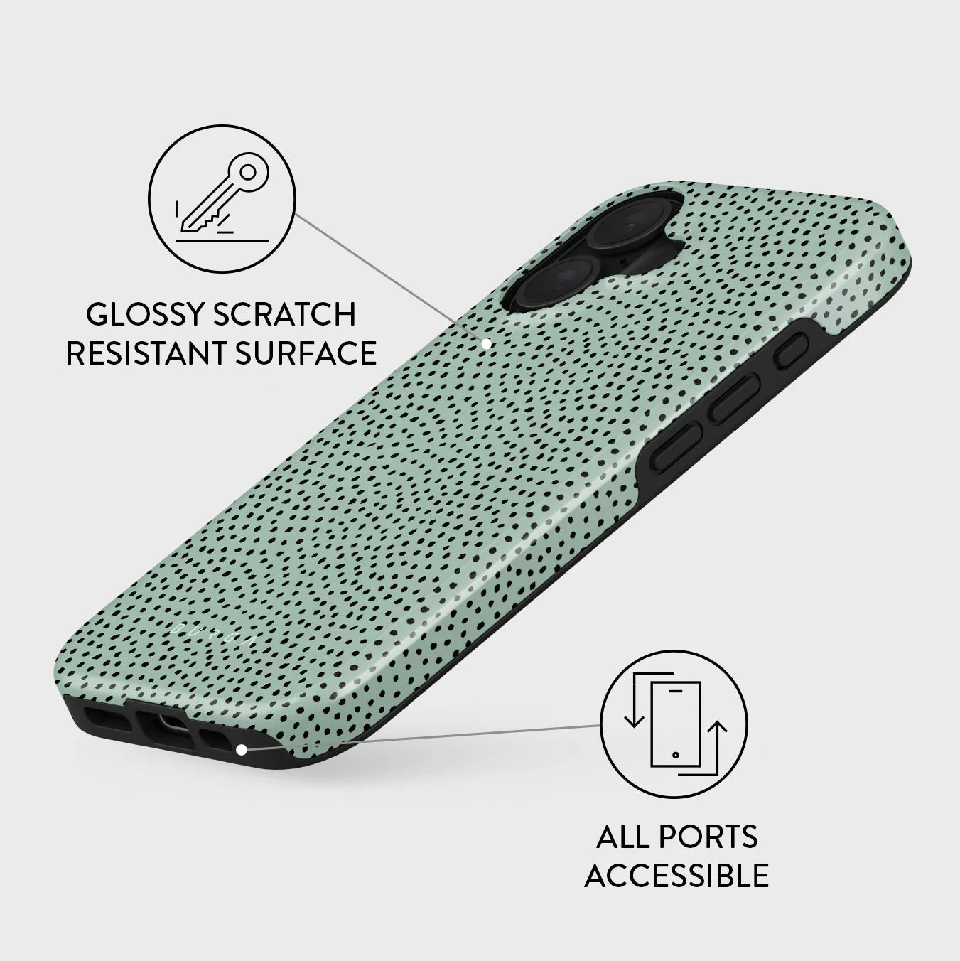 Burga iPhone 16 Plus Fashion Tough MagSafe Σκληρή Θήκη με MagSafe - Mint Gelato