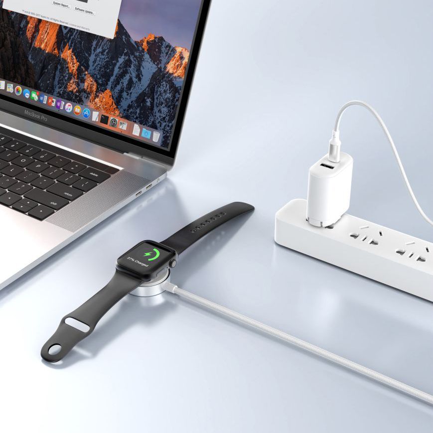 Tech - Protect MC02 UltraBoost Καλώδιο USB με Μαγνητική Βάση Φόρτισης για Apple Watch - 1m - White