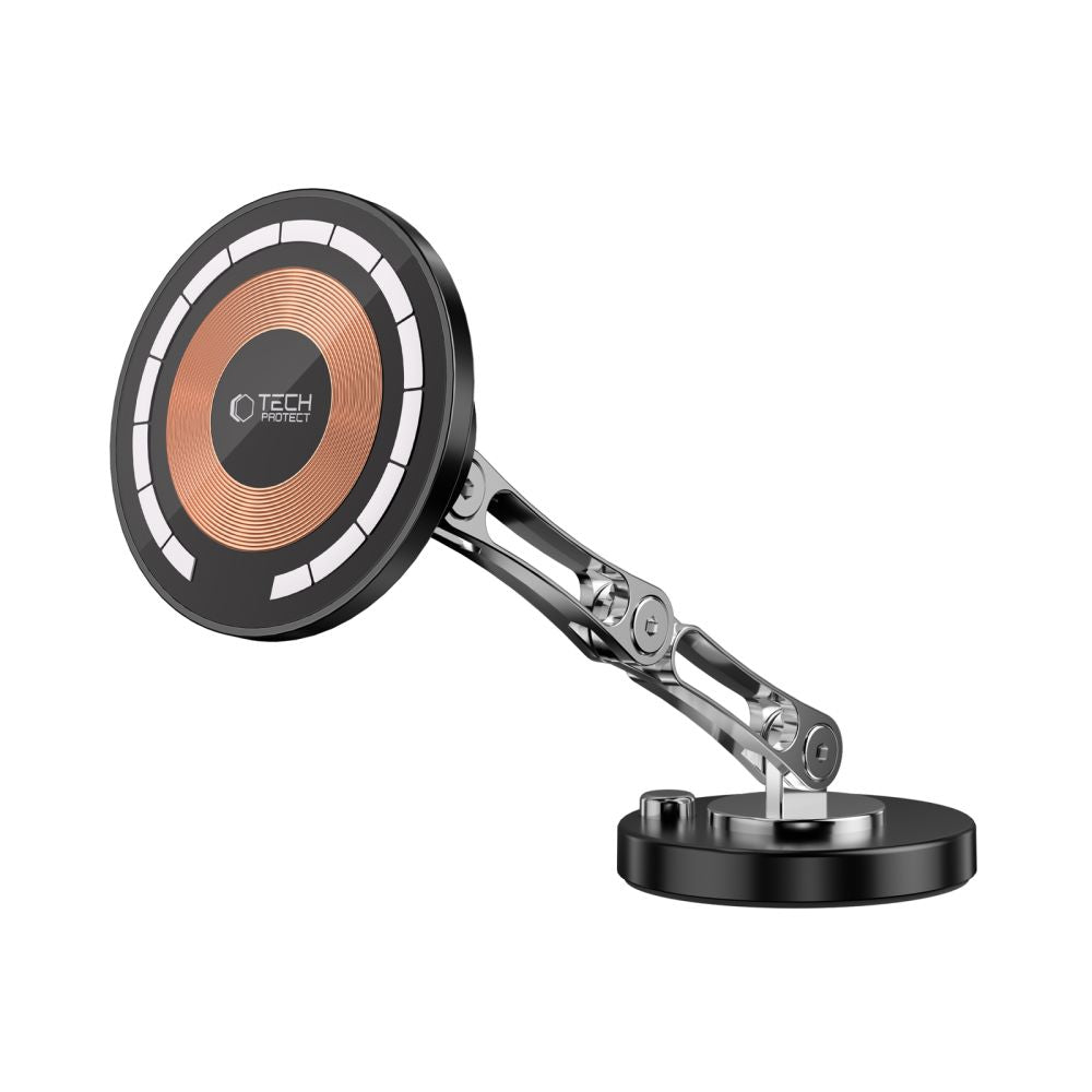 Tech-Protect MM15W-V8 Μαγνητική Βάση για το Ταμπλό του Αυτοκινήτου με Ασύρματη Φόρτιση MagSafe 15W - Black