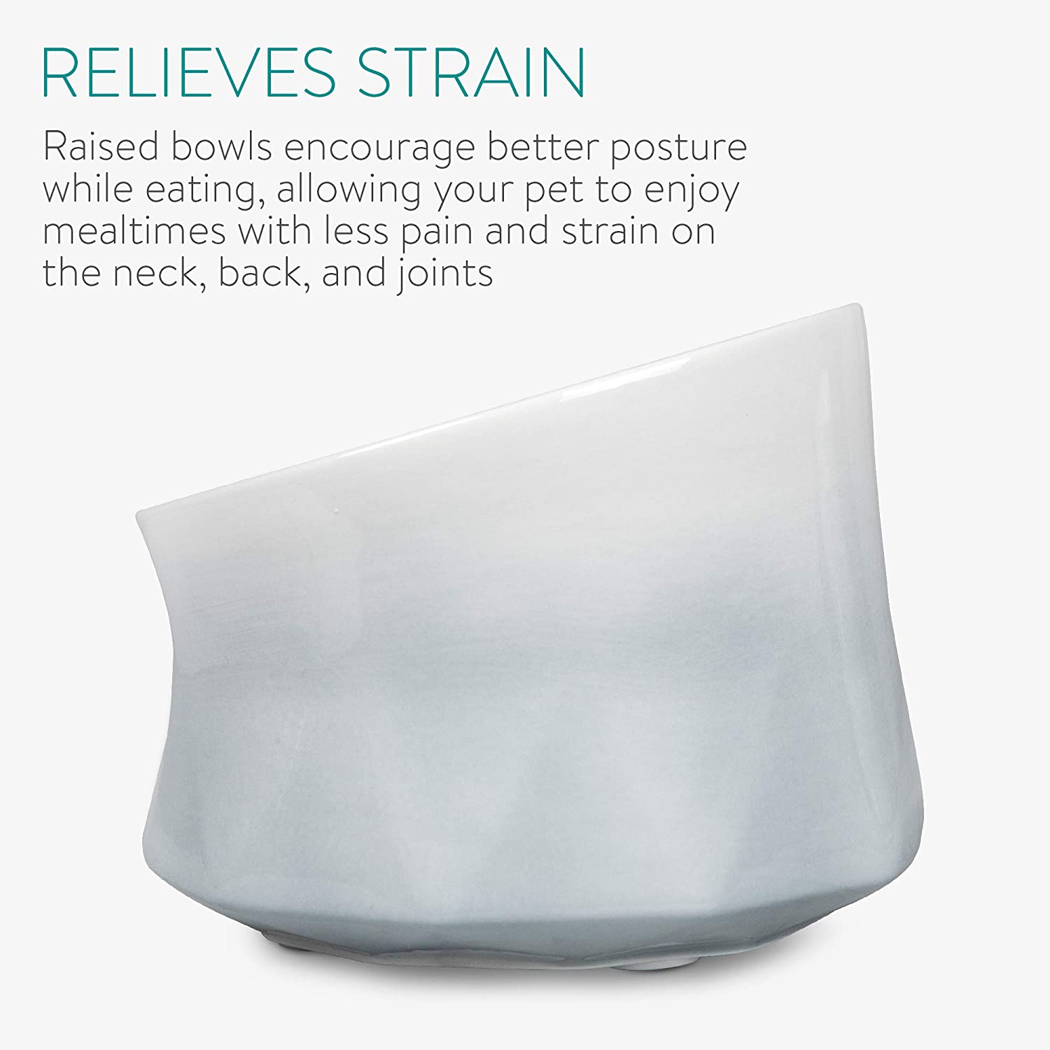 Navaris Σετ με 2 Μπολ Φαγητού και Νερού με Βάση Σιλικόνης για Κατοικίδια - 250 ml - Grey - 53300.01