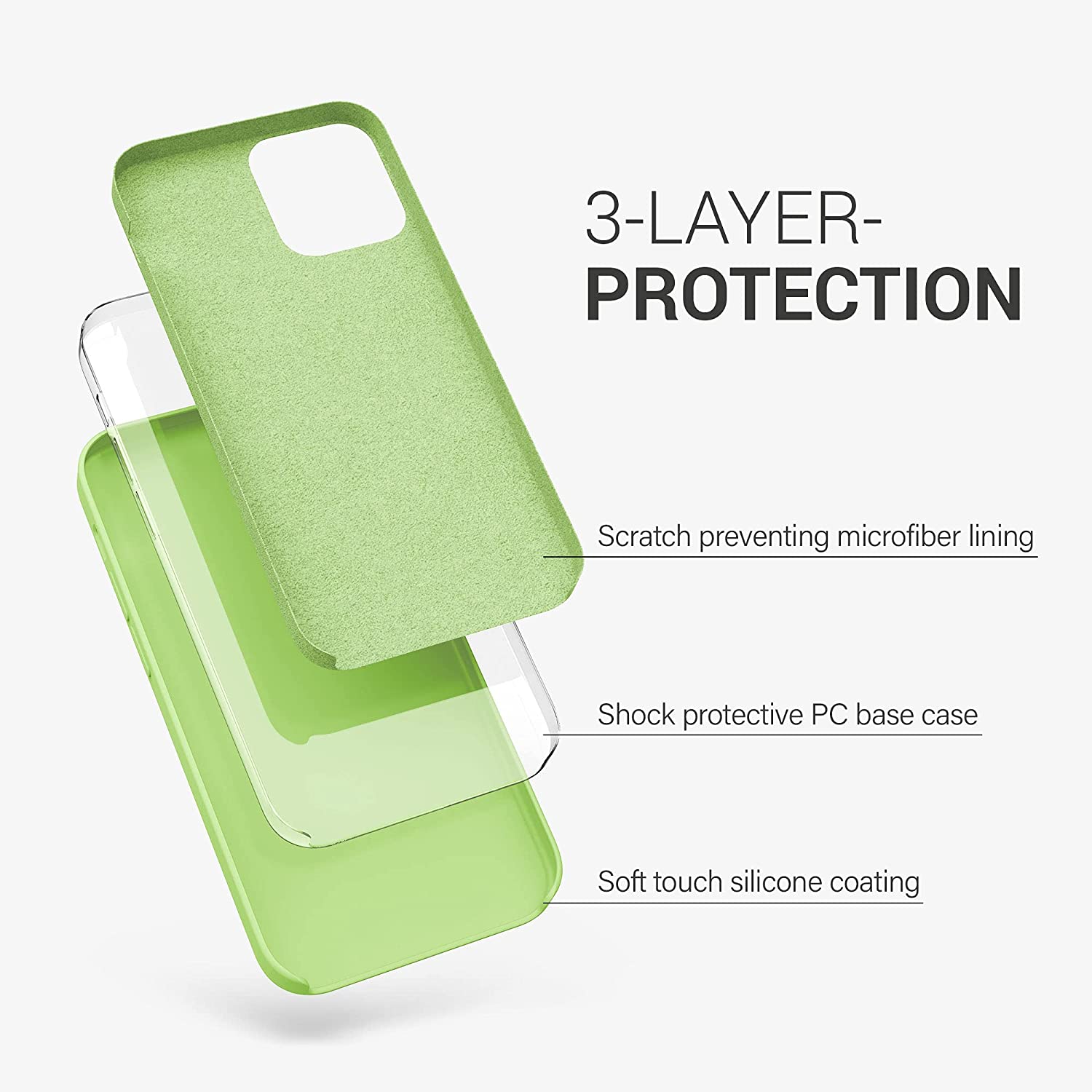 KW iPhone 12 / iPhone 12 Pro Θήκη Σιλικόνης Rubber TPU - Tomatillo - 52641.214