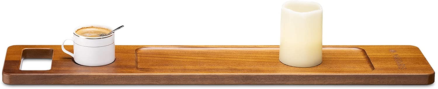 Navaris Wooden Bath Tray Rack Ξύλινη Βάση για τη Μπανιέρα - Dark Brown - 54699.01