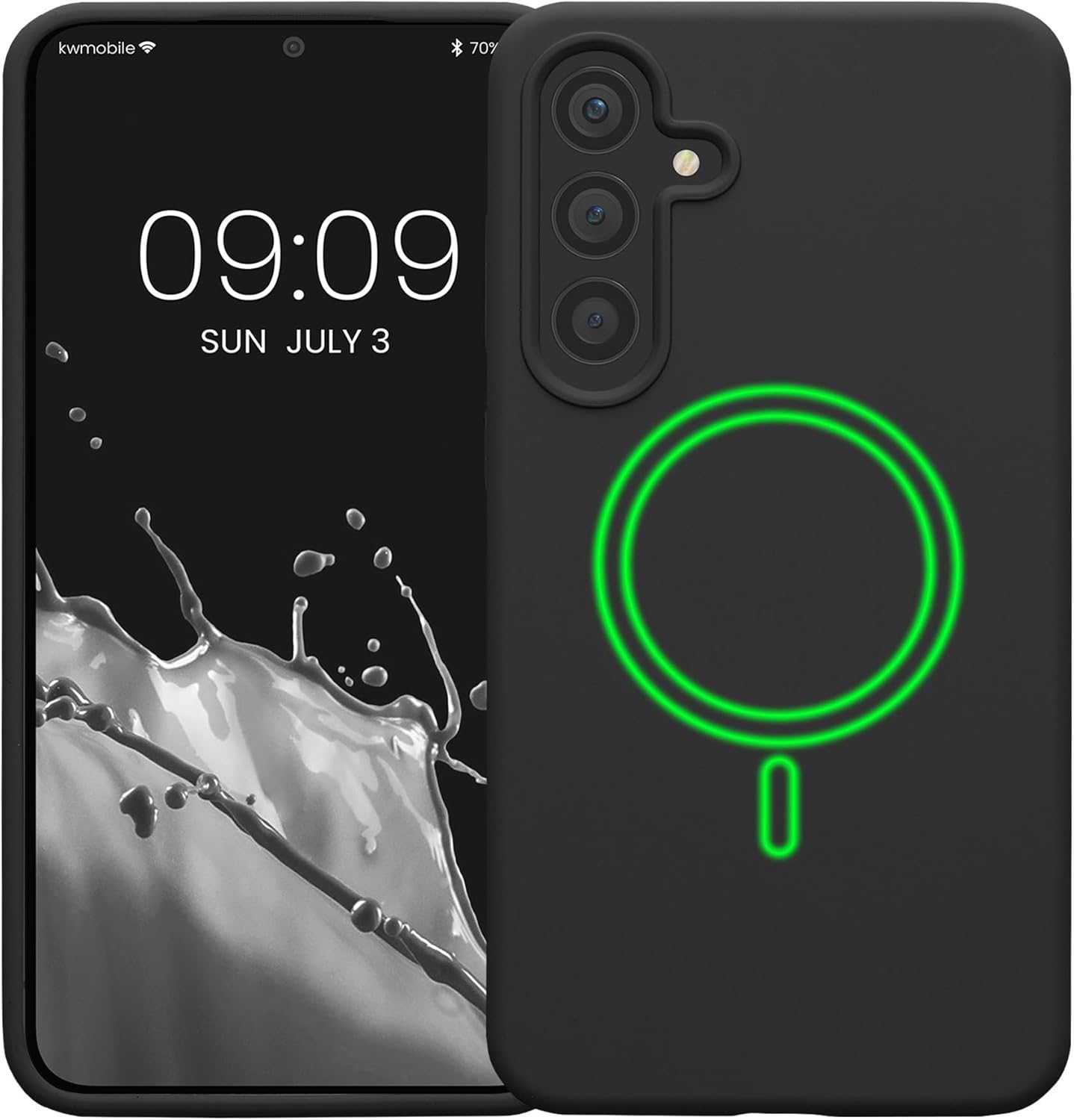 KW Samsung Galaxy S24+ Θήκη Σιλικόνης Rubber TPU με MagSafe - Black