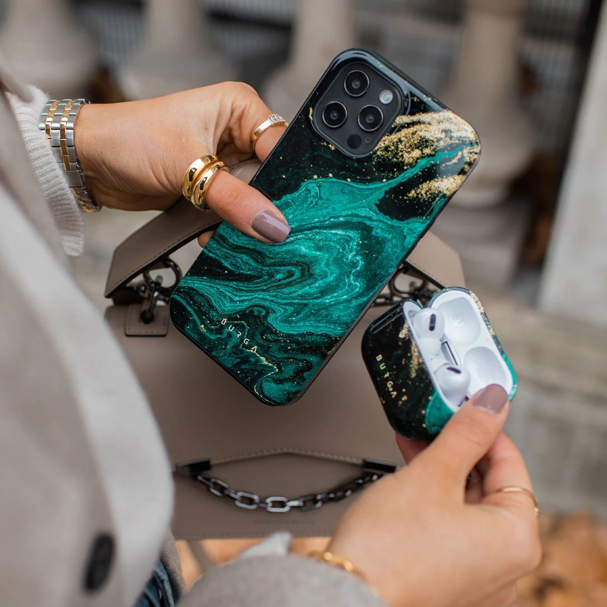 Burga Samsung Galaxy A53 5G Fashion Tough Σκληρή Θήκη - Emerald Pool
