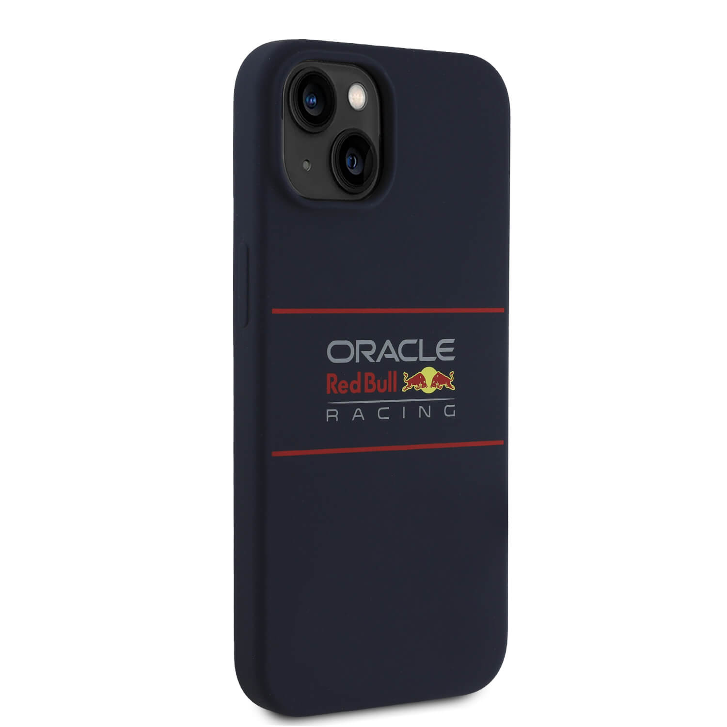 Red Bull iPhone 15 - Silicone Horizontal Logo - MagSafe Σκληρή Θήκη με Πλαίσιο Σιλικόνης - Navy - RBHMP15S24SIHSRV