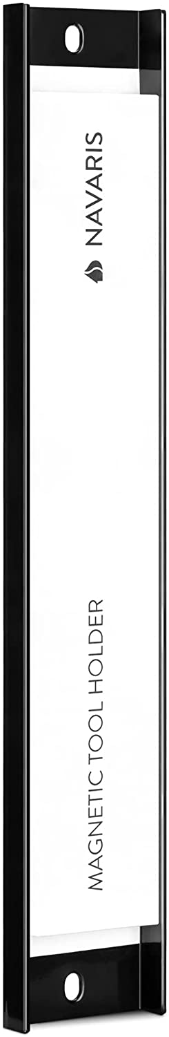 Navaris Επιτοίχια Μαγνητική Βάση Στήριξης Εργαλείων - 5 x 30 cm - Black - 54270.01