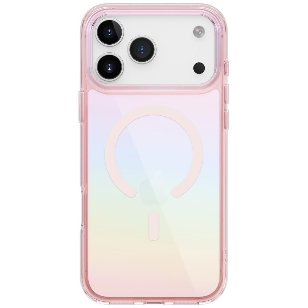 Uniq iPhone 17 Pro - Iridescia Magclick - Σκληρή Θήκη με Πλαίσιο Σιλικόνης και MagSafe - Pink Prism