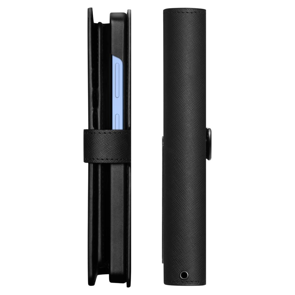 Spigen Samsung Galaxy S25 Plus Wallet S Θήκη Πορτοφόλι από Δερματίνη - Black