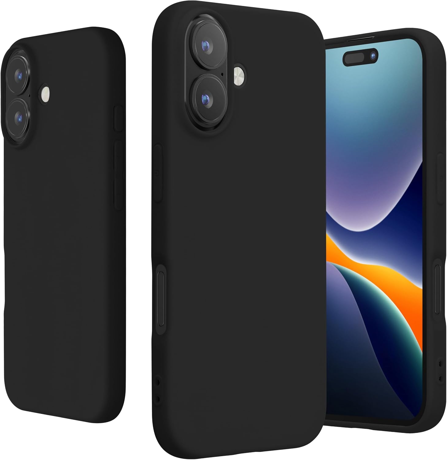 KW iPhone 16 Λεπτή Θήκη Σιλικόνης TPU - Matte Black
