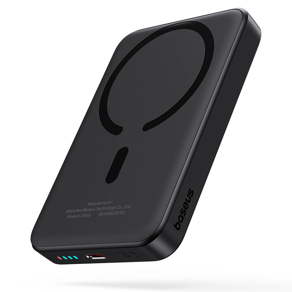 Baseus Mini Air Ασύρματο MagSafe PowerBank 10000mAh 20W με Καλώδιο Type - C to Type - C - Black