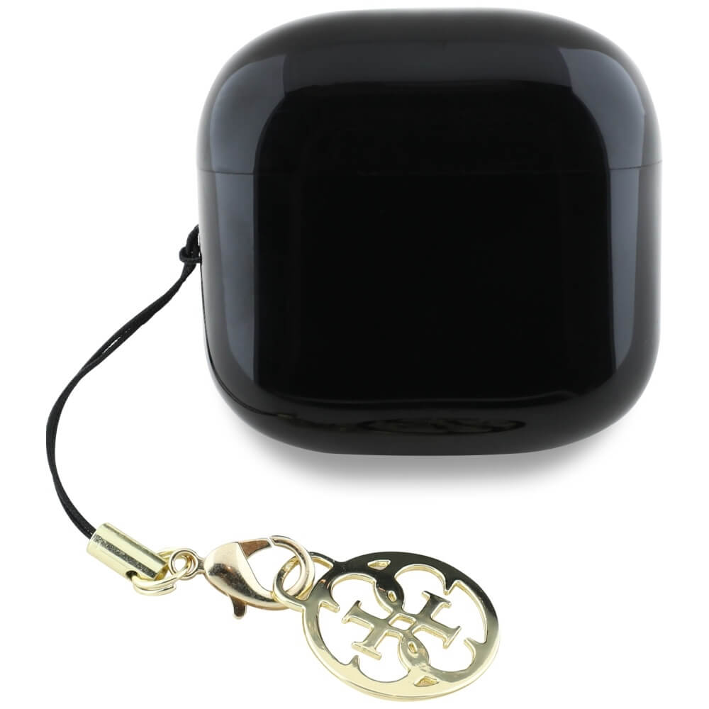 Guess TWS Glossy Effect Printed Classic Logo and Charm - Bluetooth 5.4 - Ασύρματα ακουστικά για Κλήσεις / Μουσική - Black