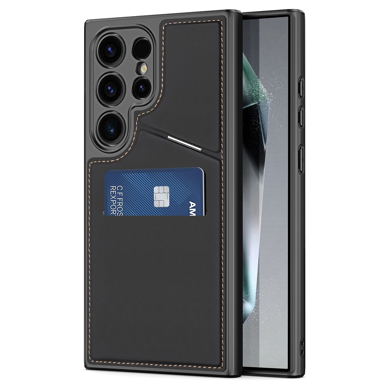 Dux Ducis Samsung Galaxy S24 Ultra Rafi II Mag Anti - RFID Θήκη με Υποδοχή για Κάρτες / Stand και MagSafe - Black