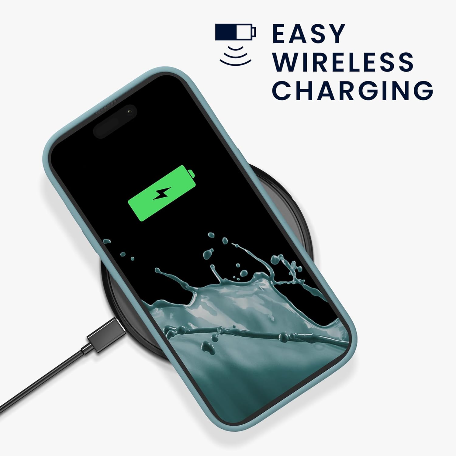 KW iPhone 15 Pro Max Θήκη Σιλικόνης Rubberized TPU - Antique Stone