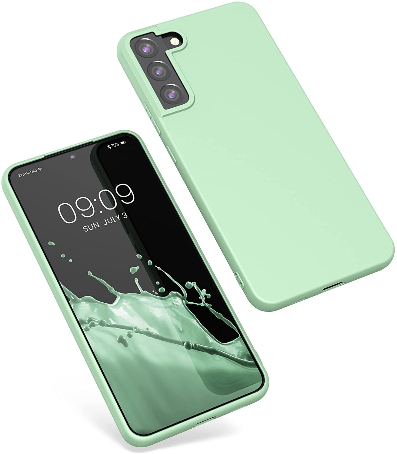 KW Samsung Galaxy S22 Plus Θήκη Σιλικόνης TPU - Mint Green Matte - 56763.50
