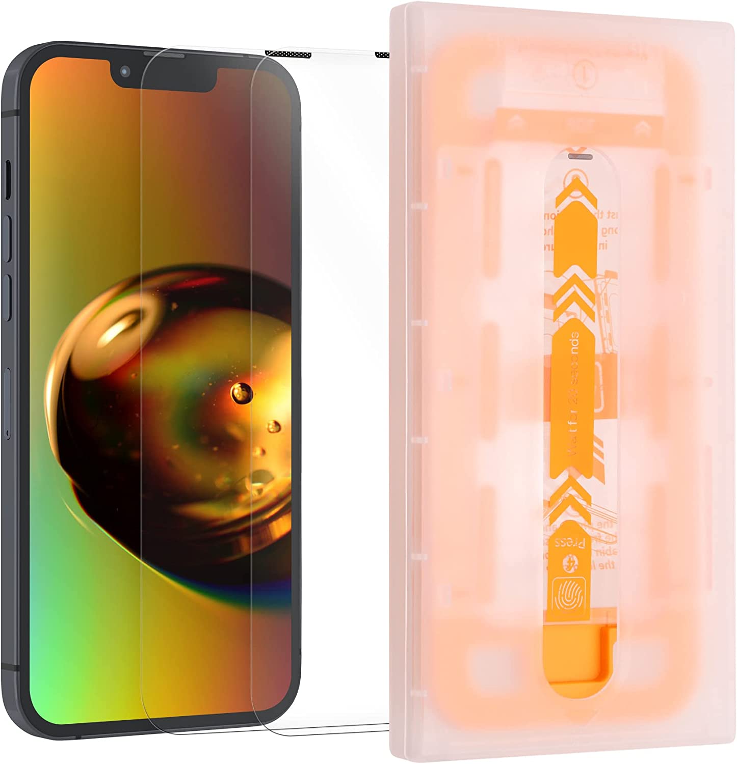 Kalibri iPhone 13 Pro Max - Full Screen Αντιχαρακτικό Γυαλί Οθόνης - 2 Τεμάχια - Διάφανα - 59018.1