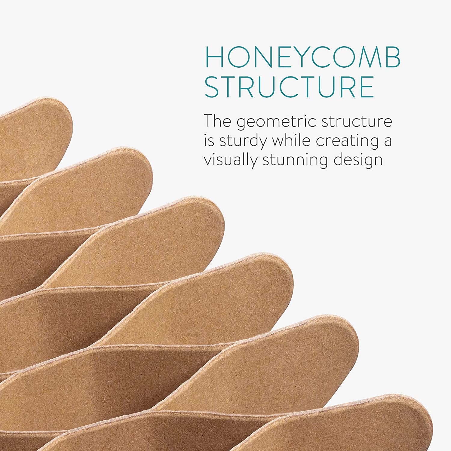 Navaris Πτυσσόμενο Διακοσμητικό Τραπέζι από Χαρτόνι - Brown - 54653.05