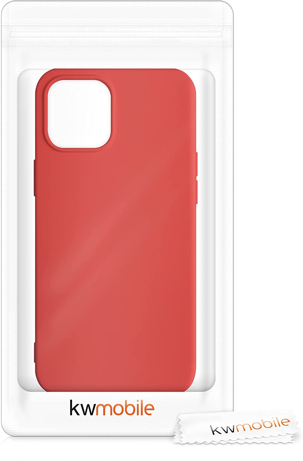 KW iPhone 12 Pro Max Θήκη Σιλικόνης Rubberized TPU - Red - 52714.09
