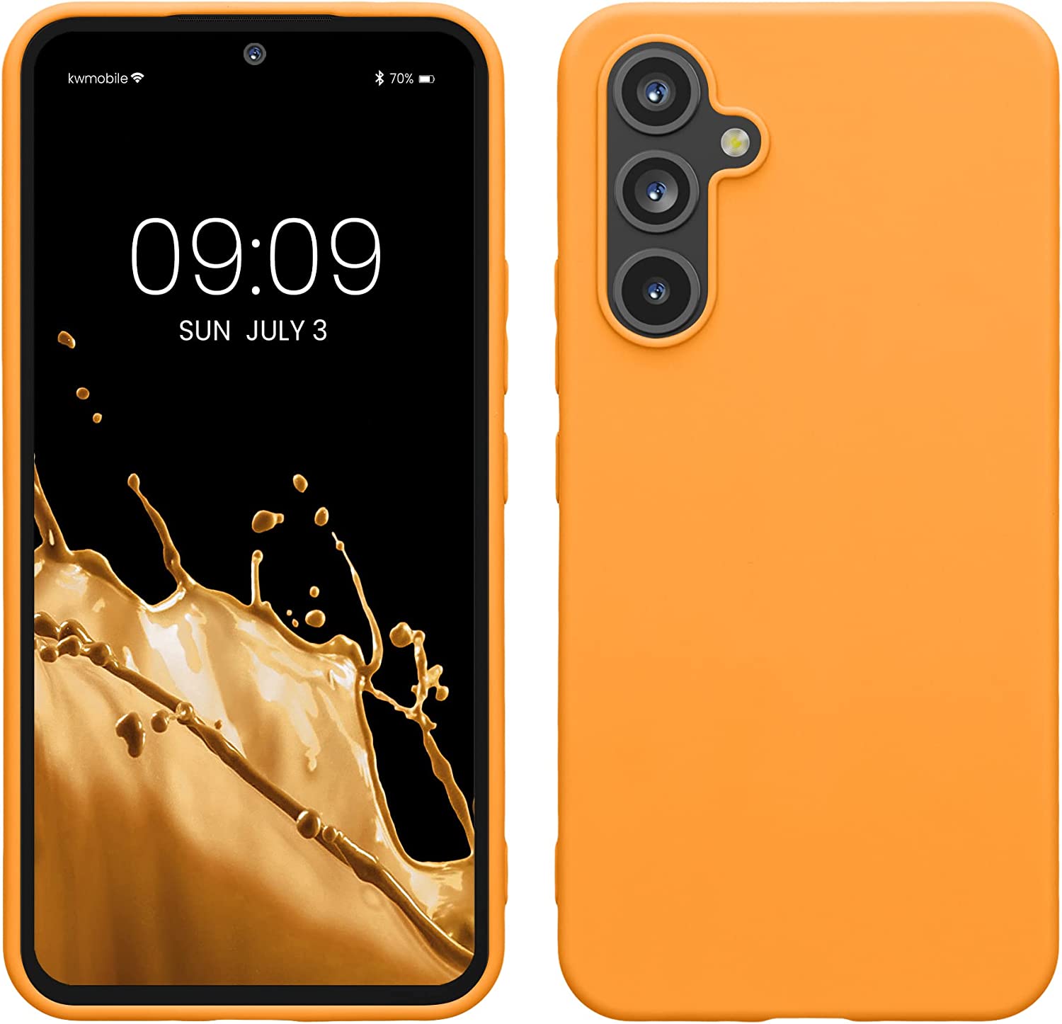 KW Samsung Galaxy A54 5G Θήκη Σιλικόνης TPU - Fruity Orange - 60796.150