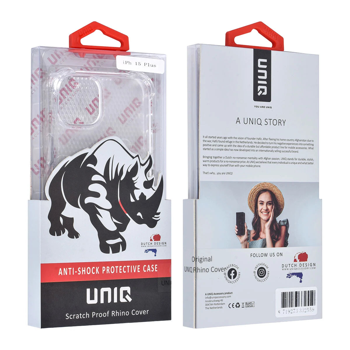 Tuniq iPhone 15 Plus / 14 Plus Θήκη Σιλικόνης με Ενισχυμένες Γωνίες - Διάφανη