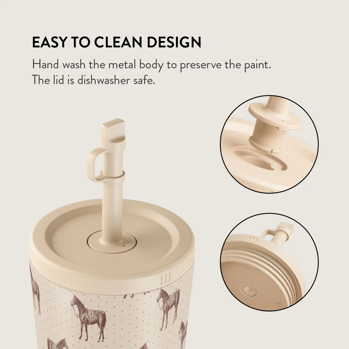 Burga Κούπα θερμός από Ανοξείδωτο Ατσάλι με καλαμάκι - 500ml - Wild West