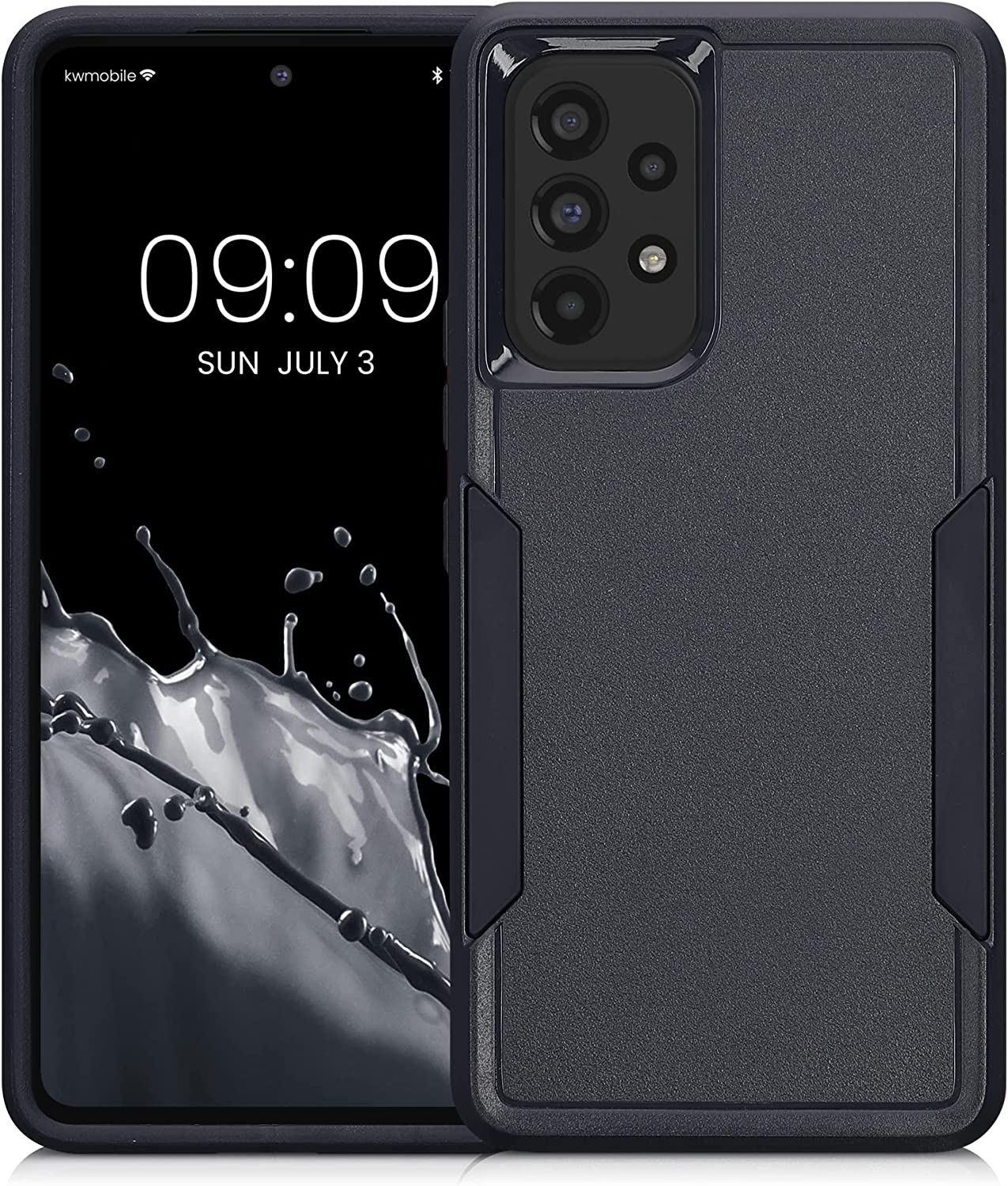 KW Samsung Galaxy A53 5G Shockproof Hybrid Σκληρή Θήκη με Πλαίσιο Σιλικόνης TPU - Dark Blue - 59373.17