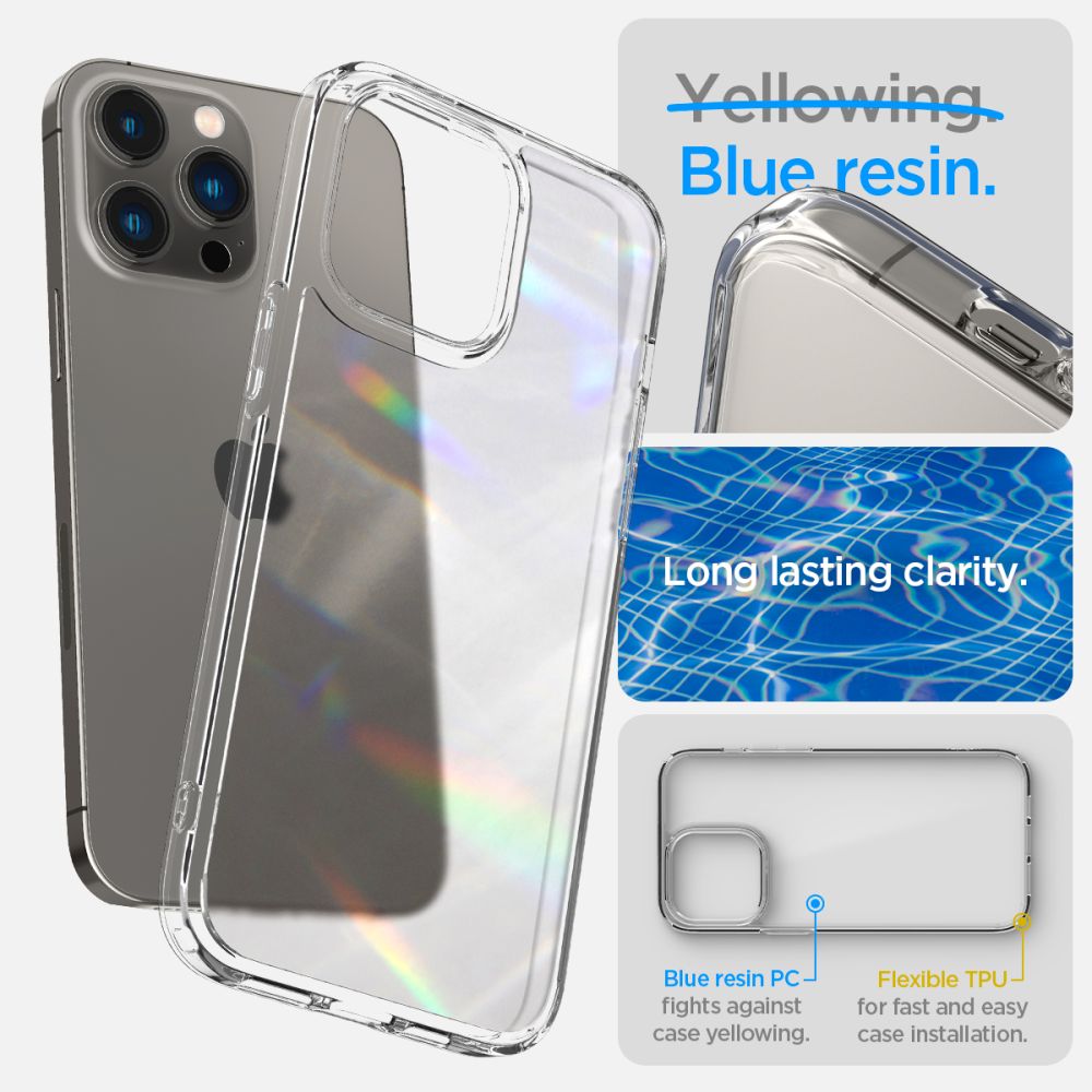Spigen iPhone 14 Pro Ultra Hybrid Σκληρή Θήκη με Πλαίσιο Σιλικόνης - Frost Clear