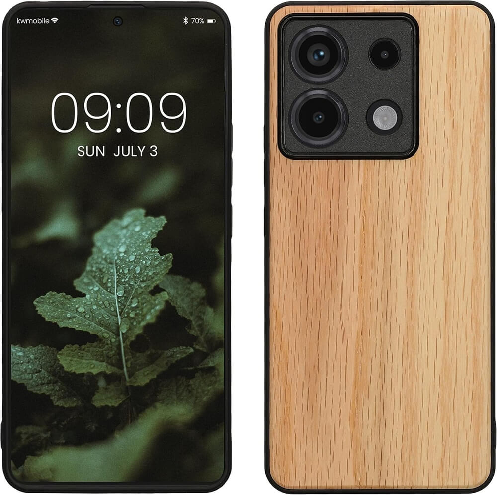 KW Xiaomi Redmi Note 13 Pro 5G / Poco X6 5G Θήκη από Φυσικό Ξύλο - Light Brown