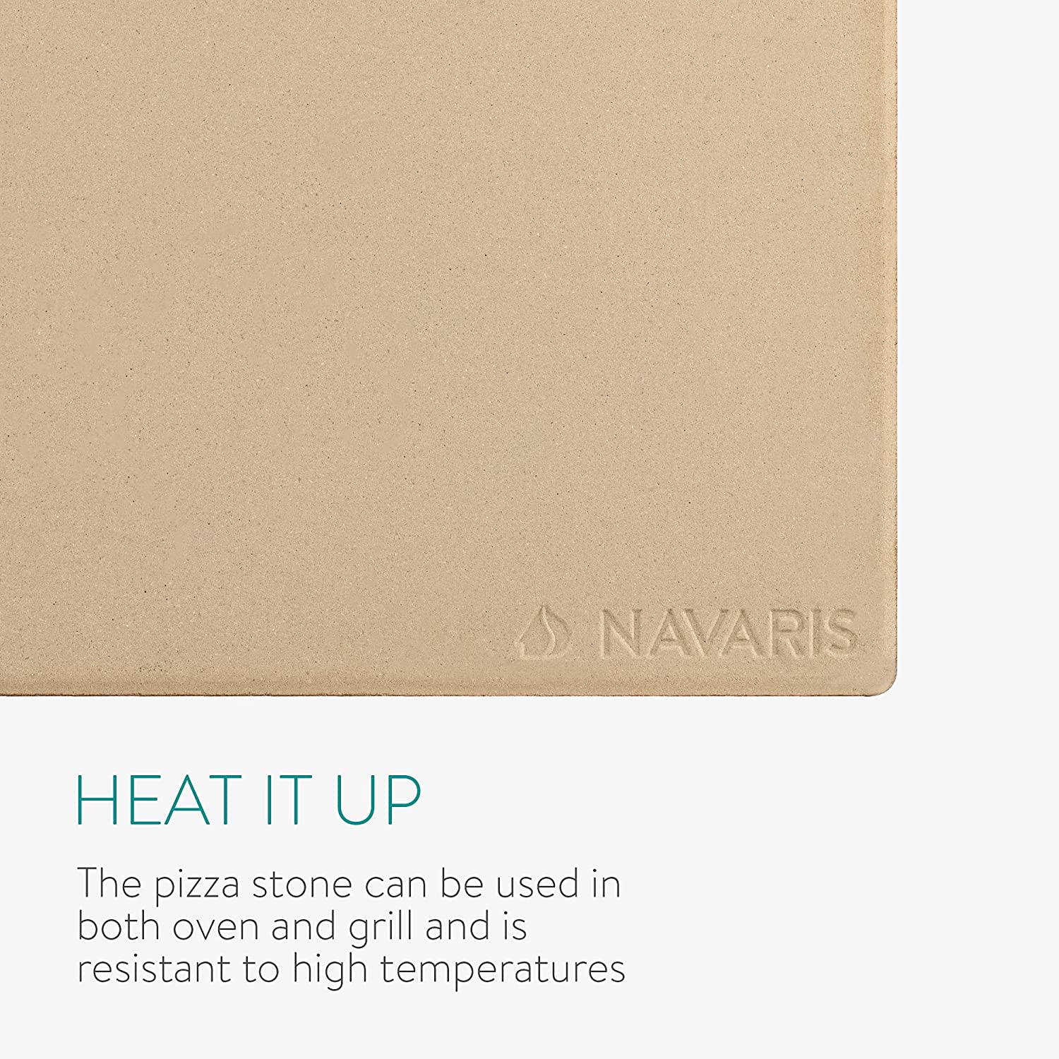 Navaris Σετ Πέτρα Ψησίματος και Ξύλινο Φτυάρι Πίτσας - 48593.03