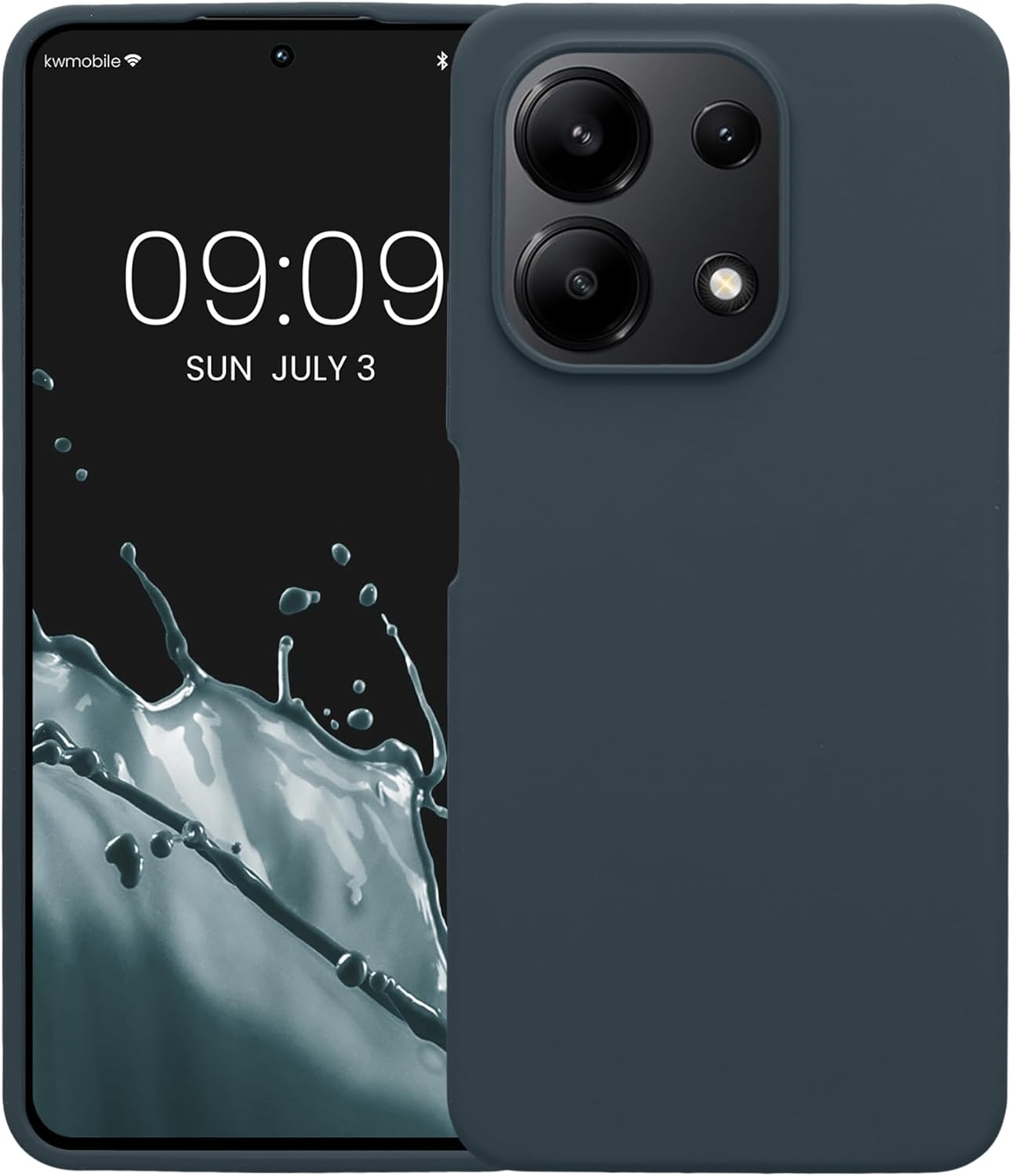KW Xiaomi Redmi Note 13 4G Θήκη Σιλικόνης Rubberized TPU - Dark Slate