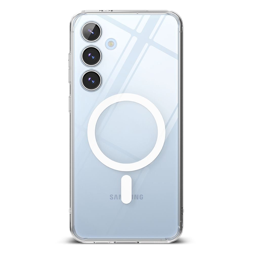 Ringke Samsung Galaxy S24 FE - Fusion Magnetic - Σκληρή Θήκη με Πλαίσιο Σιλικόνης και MagSafe - Διάφανη
