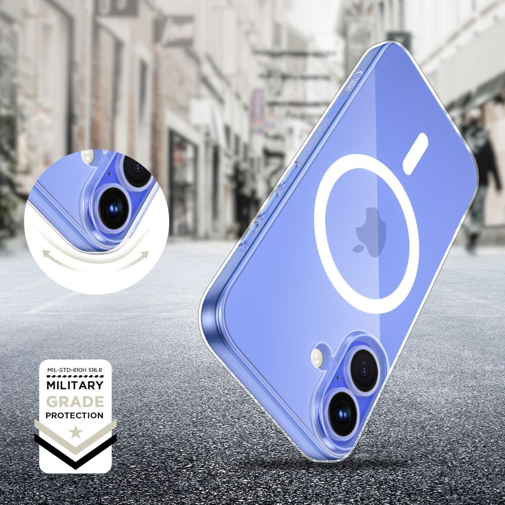 Tech-Protect iPhone 16 Flexair Θήκη Σιλικόνης TPU με MagSafe - Διάφανη
