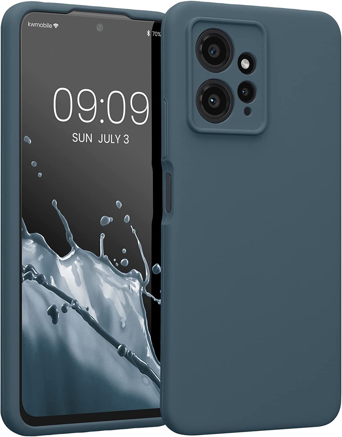 KW Xiaomi Redmi Note 12 4G Θήκη Σιλικόνης Rubberized TPU - Dark Slate - 61180.202