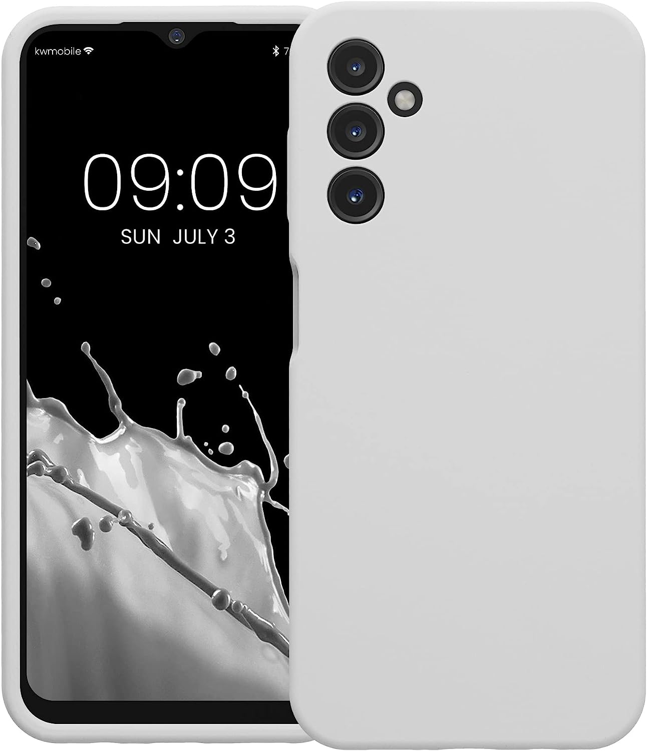 KW Samsung Galaxy A14 5G Θήκη Σιλικόνης Rubber TPU - White Matte - 60808.48